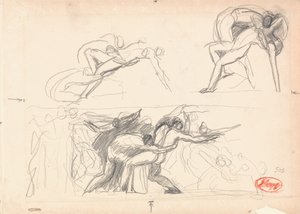 Mogelijk Hel, Adam en Eva door George Romney